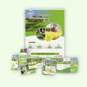 Paquete de Plantillas Publicitarias de Lawn Care Diseño-1